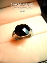Невероятно тонкий черный агат хрустальное кольцо указательный палец сверлил, любовники бросили корейские модные аксессуары