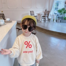 Loose version of male and female children personality printing bat sleeve sports sweater children wild cotton coat tide 815
