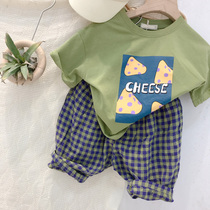 Childrens T-shirt girls summer dress foreign style Korean childrens clothing boys short sleeve cotton summer new baby casual shirt T