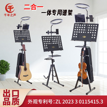 Multifunctional dedicated music stand with light integrated music stand Pipa Zhongruan cello electric bass guitar advanced musical instrument stand