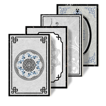 Custom design Entrance hall Corridor imitation waterjet parquet floor tiles Living room dining room high temperature burning puzzle tiles