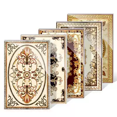 European-style entrance corridor corridor entrance hall entrance entrance dining room throbbed brick mosaic ground tiles mosaic map