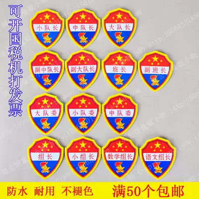 Primary school PVC armband Squadron Leader logo Squadron committee deputy squad leader armband captain Captain