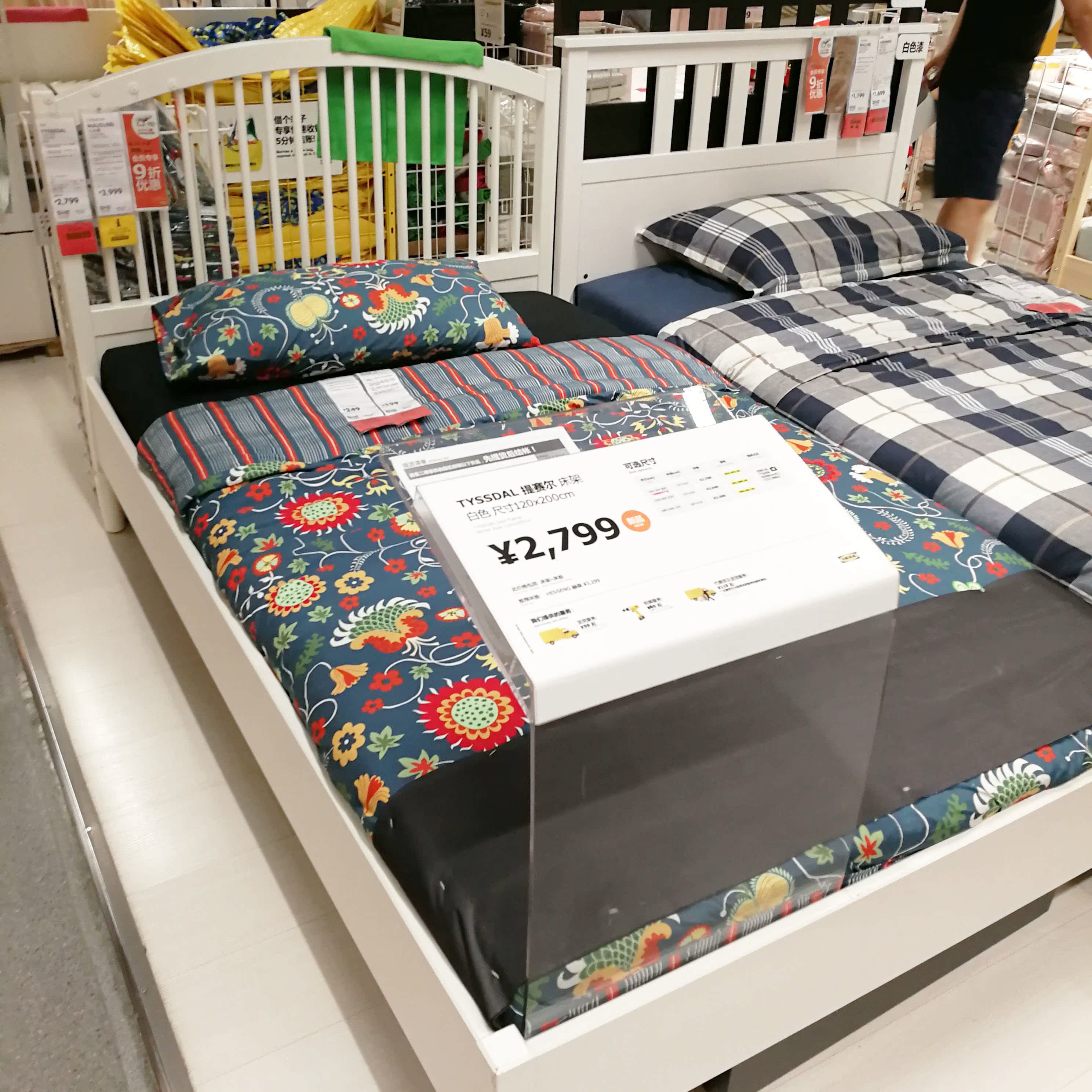 Lu Senrui IKEA chăn và gối đơn đôi sinh viên chăn mền bông hoa lam - Quilt Covers chăn giá rẻ