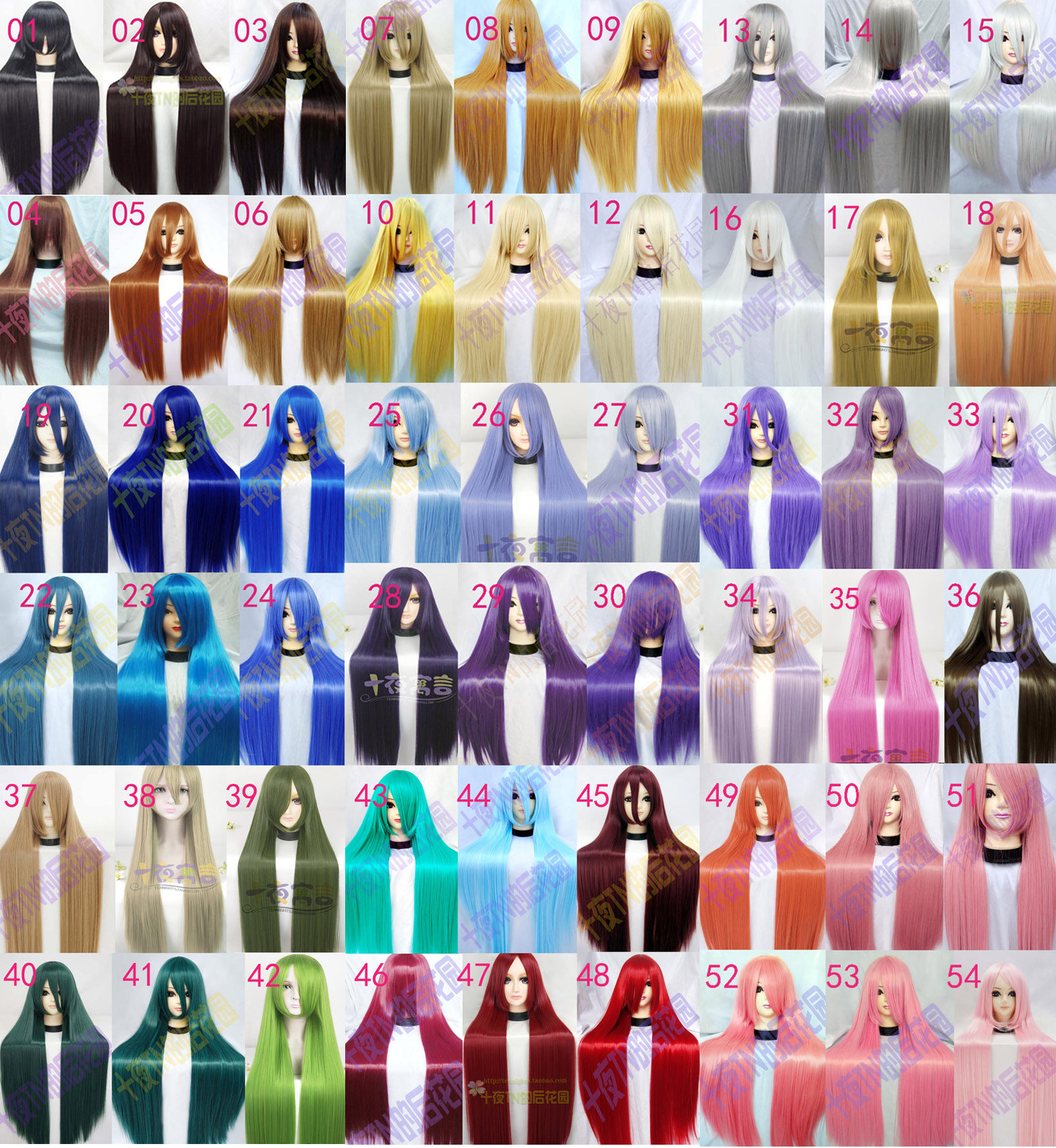 Ten Nights Fable Cost Special All-in-one Color Long Straight Hair 60cm 80cm One Meter COS Wig