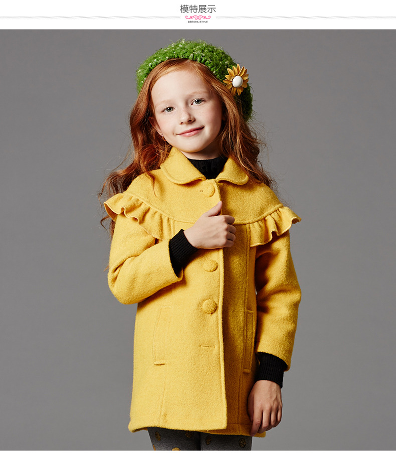 Manteau pour fille DEESHA en mélange - Ref 2161963 Image 17