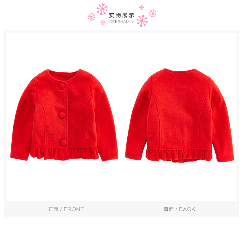 Manteau pour fille DEESHA en de laine - Ref 2162000 Image 19