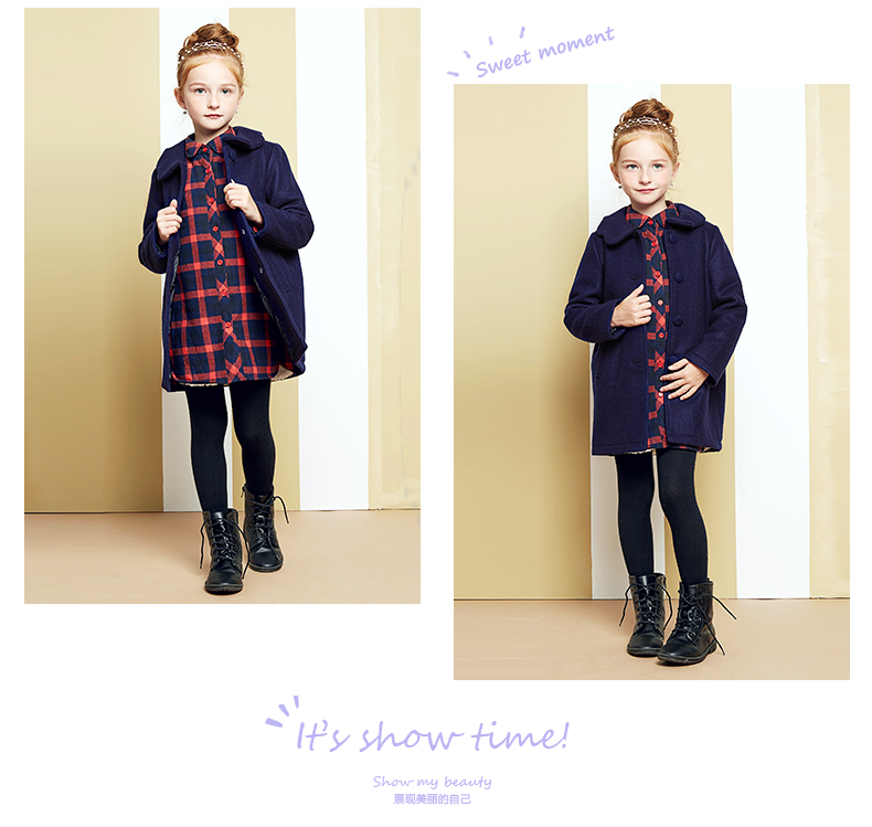 Manteau pour fille DEESHA en laine - Ref 2161907 Image 24