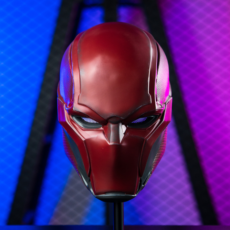 Arkham Knight Halloween Red Hood Red Hat Fire Demon Helmet Batman Robin Red Mask Jason Todd