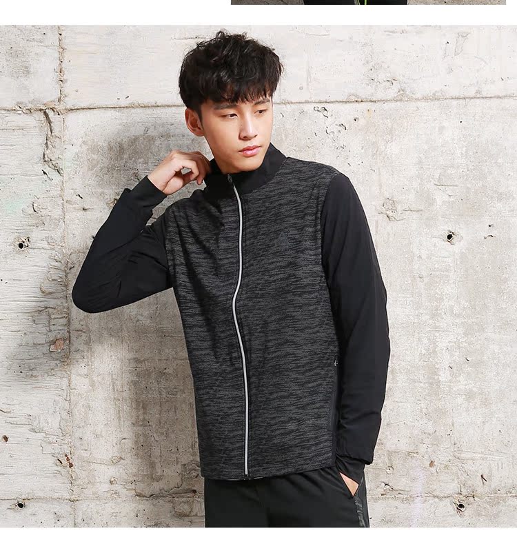 Quần áo nam đỉnh cao 2019 xuân mới áo gió dệt thể thao đứng cổ áo khoác chạy áo khoác F273007 - Áo gió thể thao bộ gió nam đẹp