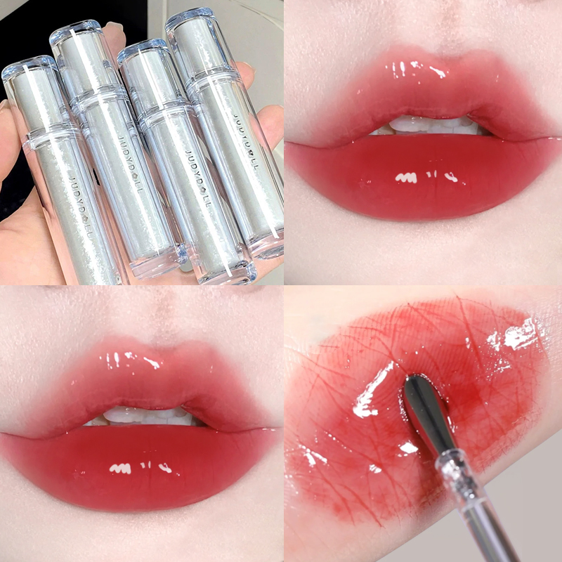 juduo orange blossom lip glazed mirror water light lip dew ice tea mouth red glass tuk-tuk lip not stained with cup-Taobao