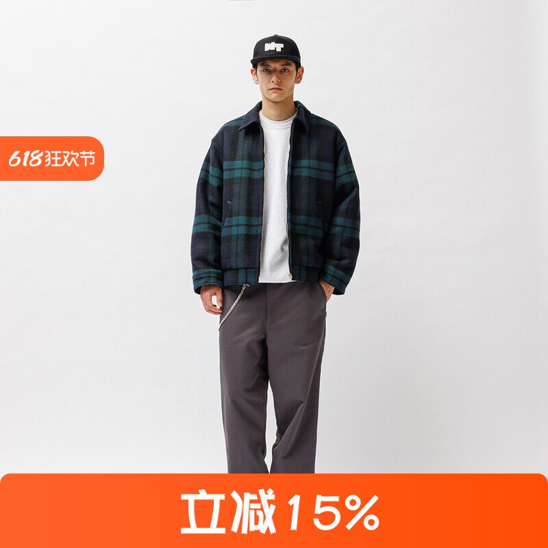 四季出品现货WTAPS WRECKER JACKET WOPL MELTON格纹夹克外套25AW评价