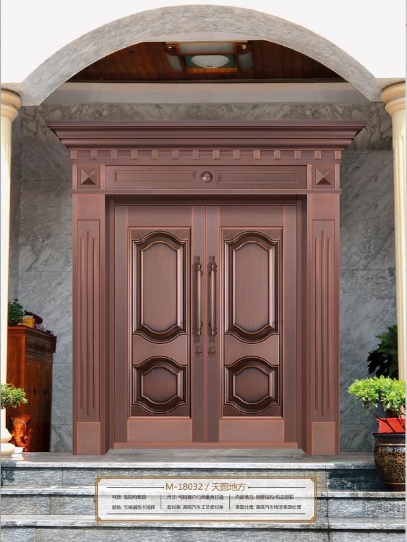 Imperial China Tuo Tianyuan Local Large Residence Custom Villa Bronze Door Armored Door Extravagant New Chinese Products Booking