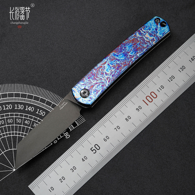 Changsha Qijie K390 Нож-карандаш Усовершенствованная версия Нож из порошковой стали высокой твердости Цветная ручка из титанового сплава Острая и долговечная