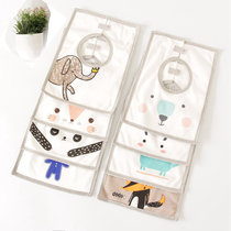 Baby bib Autumn and Winter square saliva towel pure cotton double snap bib Newborn baby children cartoon thick bib