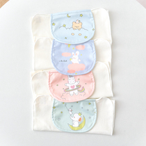 Baby Pure Cotton Sweat Towels Baby Knit Full Cotton Padded Back Towels Child Nursery Boy Girl Thin Veil Cloth Perspiration Towel