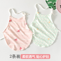 Baby belly cotton summer thin new baby double lace belly baby anti-cold child belly belly circumference