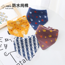 Baby Waterproof Triangle Towel Baby Fashion Spat Towel Boy Handsome Gas Around Girl Foreign Gas Scarf Newborn Enclosure