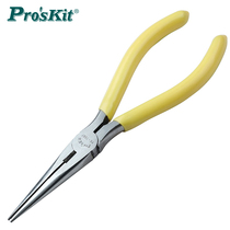 Taiwan Baogong 1PK-706Y yellow cast steel strong pointed mouth pliers Imported long mouth pliers Pointed mouth pliers extended type