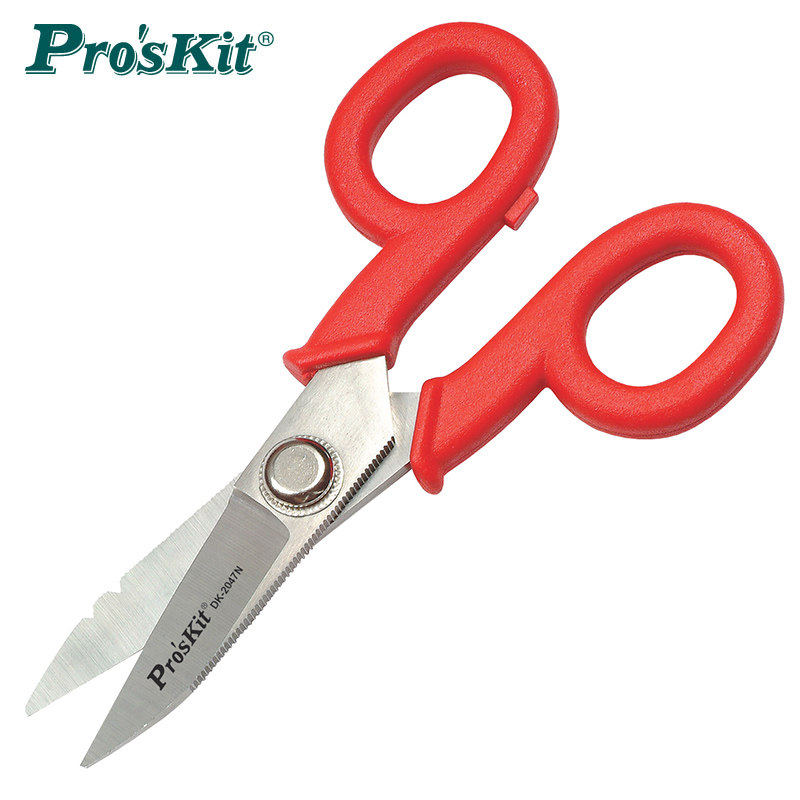 Taiwan Treasure Work DK-2047N Electrician Scissors Exfoliating Wire Cutter Cable Cut Wire Cut 5-gold Tool