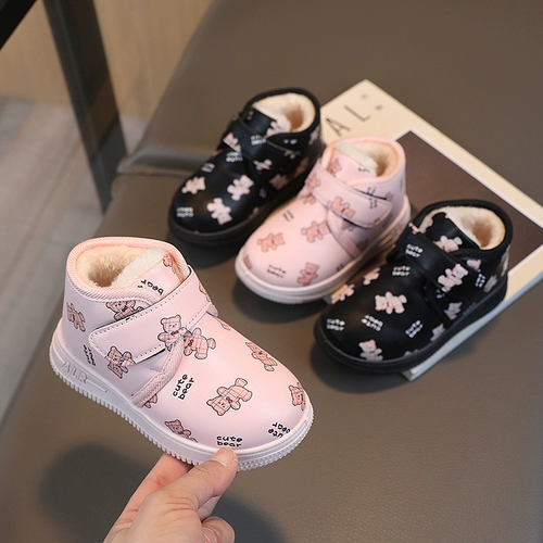 Детские флисовые туфли для мальчиков, детская удерживающая тепло зимняя обувь, коллекция 2023, мягкая подошва