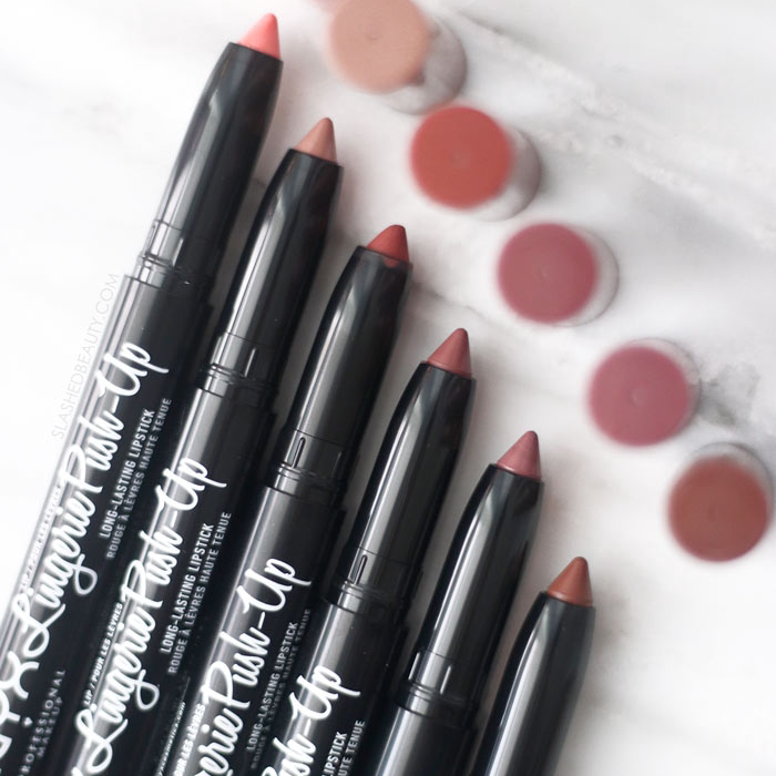 American NYX LIP PUSH-UP Automatic lip balm pen reverse color fog surface lipstick 12 No. 17 bean paste