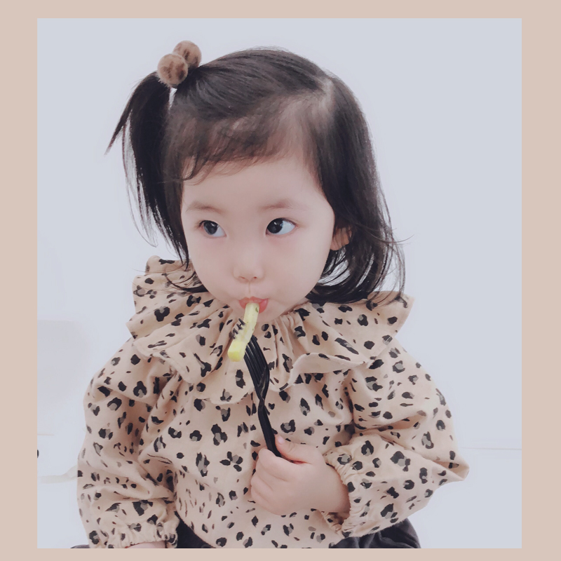 Hàn Quốc trẻ em phụ kiện tóc bé kẹp tóc bé BB clip da báo cô gái công chúa vương miện headband tóc vòng đầu dây băng đô nữ