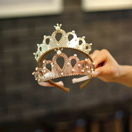 Детский аксессуар для волос, заколка для волос, корона, ободок, повязка на голову для принцессы, подарок на день рождения