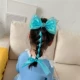 Красочный синий зажим для волос (длиной около 38 см)