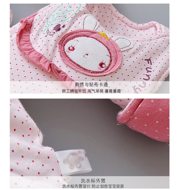 Bộ áo khoác cotton cho bé gái 1 tuổi mùa đông dày áo giữ nhiệt trẻ em