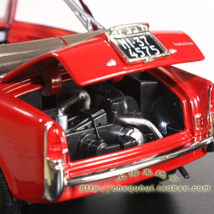 1958 Bianchi biến đổi mô hình xe hợp kim tĩnh 1:24 Leo Whitebox mô hình máy bay