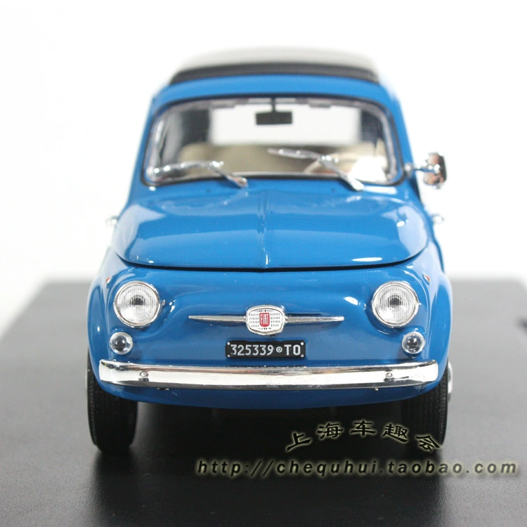 1960 Fiat 500 mẫu xe hợp kim tĩnh 1:24 whitebox Leo