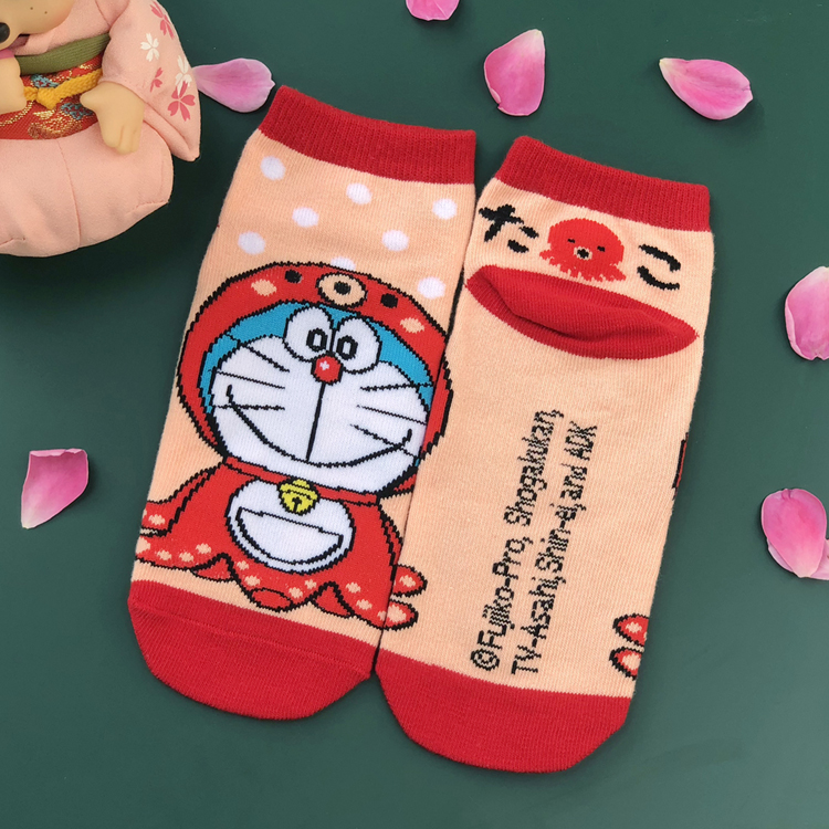 Doraemon exports to Japan limited cotton women's socks socks socks octopus kite