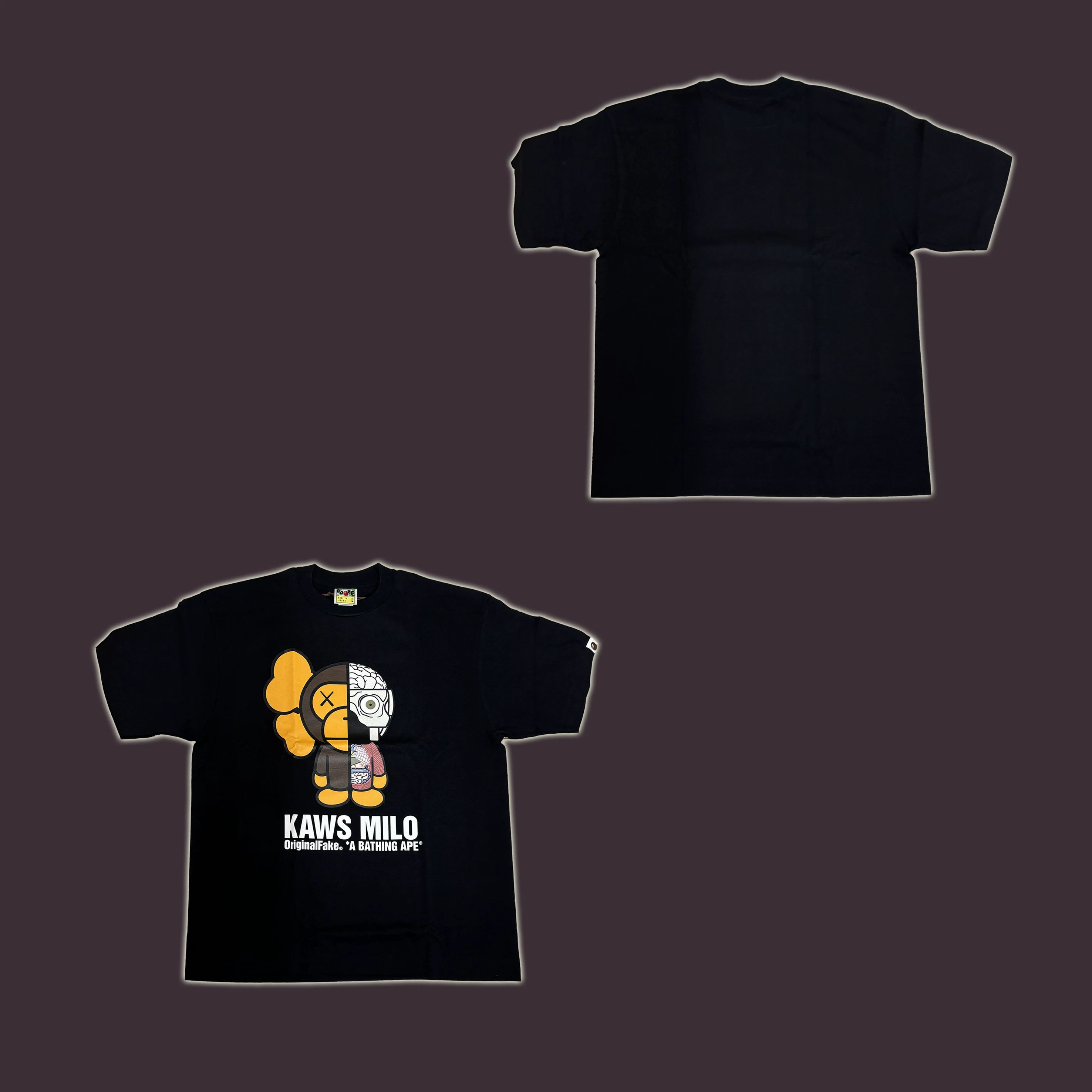 Bape Kaws Originalfake совместная модель футболка бренд новый (коллекция владельца магазина)