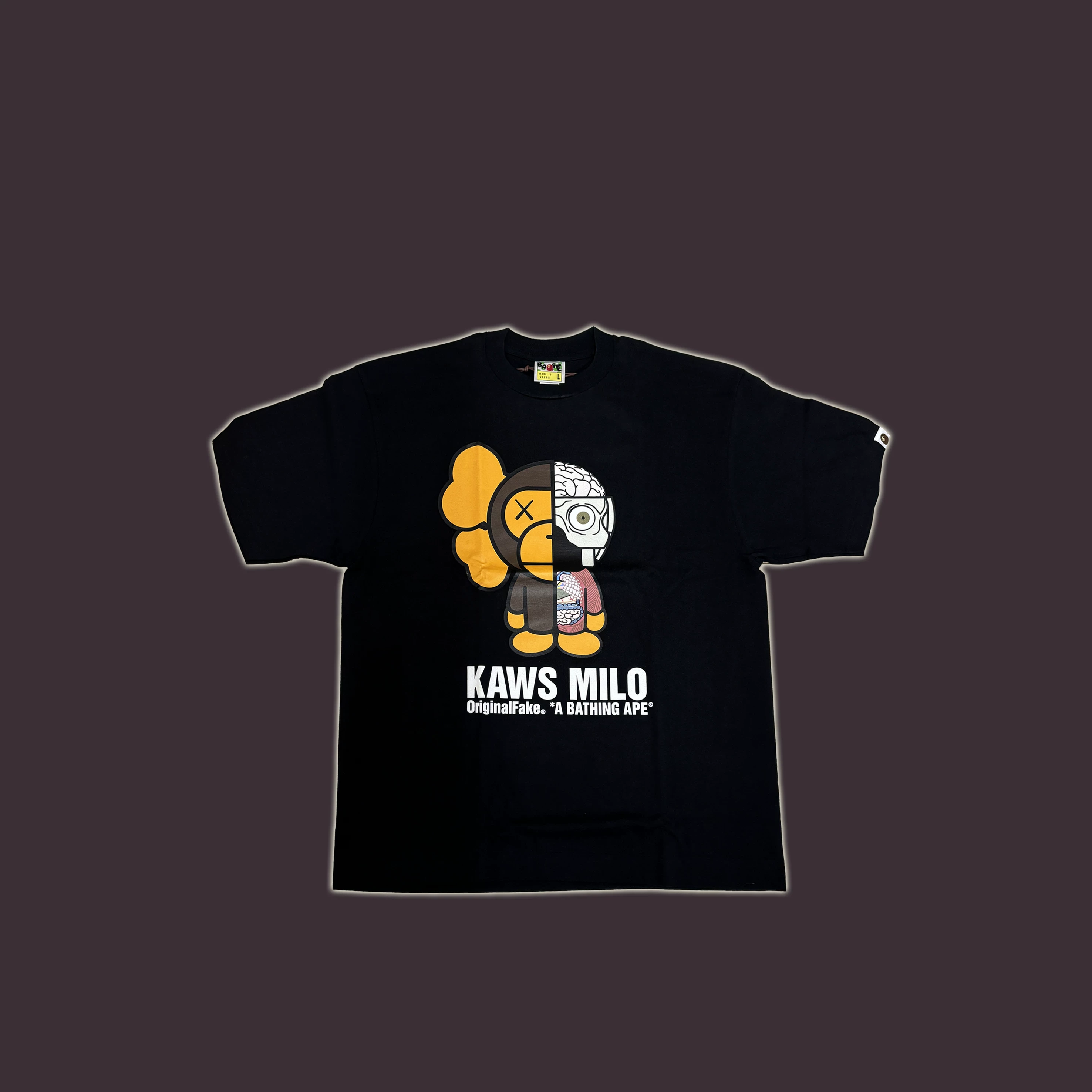 Bape Kaws Originalfake совместная модель футболка бренд новый (коллекция владельца магазина)