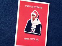 (Christmas card)Merry Christmas Guyshere is some joy