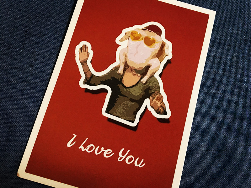 (Table white card) i loveu-Taobao