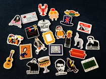 American drama old friends peripheral photo frame Turkey Hugsy Chandler collection Acrylic refrigerator stickers 26 pieces