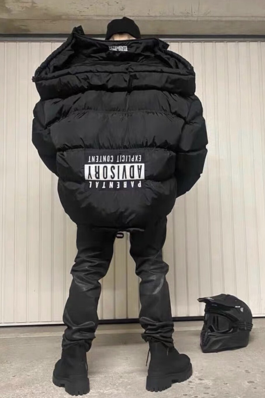 【买不到系列】潮牌VTM刺绣面包服opium风宽松puffer棉服外套-Taobao