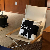 Holding Kitty Cat Minimia Nordic Kitchen Half-Curtain Toilet Partition Curtain Bedroom Decorative Hanging Curtain Cloth Art Door Curtain Business