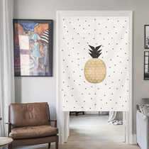 Modern ins Nordic curtain half curtain hanging curtain thickened cotton linen fabric partition curtain decoration living room curtain