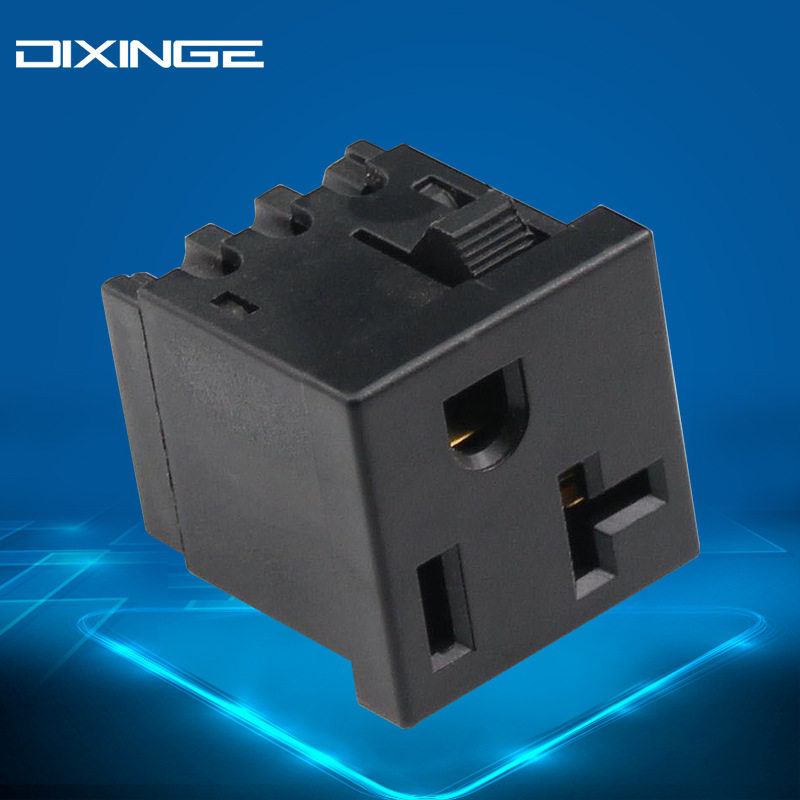 Embedded American power socket American20A card socket special power generator machine equipment