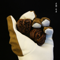 Wen play suede gloves Polished package pulp gloves Plate string gloves Walnut rosewood yellow pear string craftsman