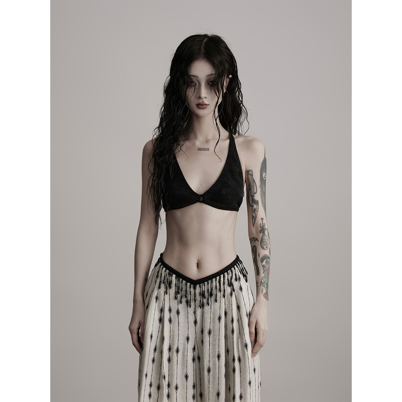 Indulge Is a Deadly Sexy· Versatile Suede Leather Vest That Can Be Worn as an Inner Layer or Outerwear as a Tube Top or Camisole