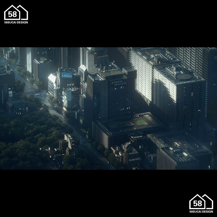 图片[2]-K038新东京建筑城市高楼大厦建筑3d模型 格式c4d/blender/fbx/obj-cg男孩