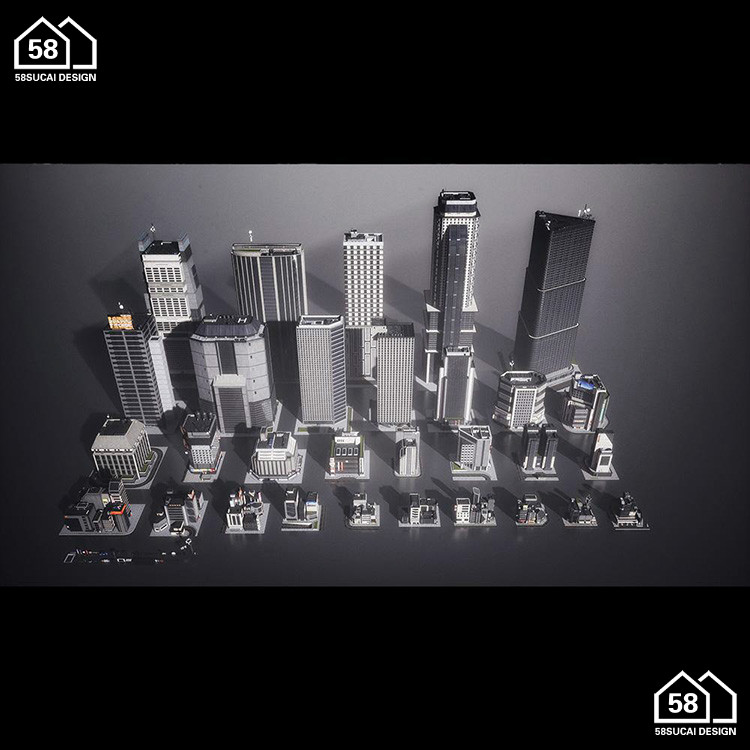 图片[4]-K038新东京建筑城市高楼大厦建筑3d模型 格式c4d/blender/fbx/obj-cg男孩