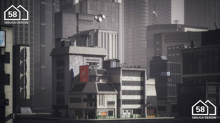 图片[13]-K038新东京建筑城市高楼大厦建筑3d模型 格式c4d/blender/fbx/obj-cg男孩