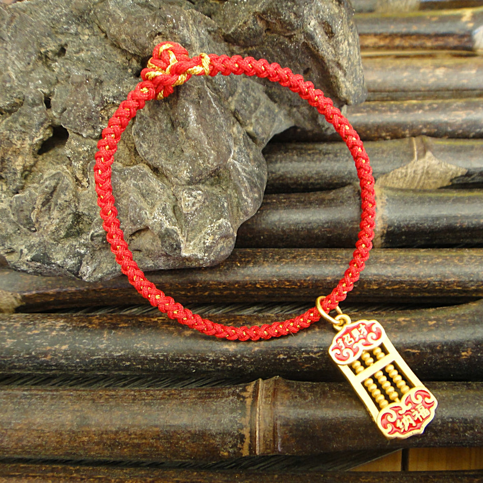 Tibet handwoven red rope handmade lovers gift handrope 3mm