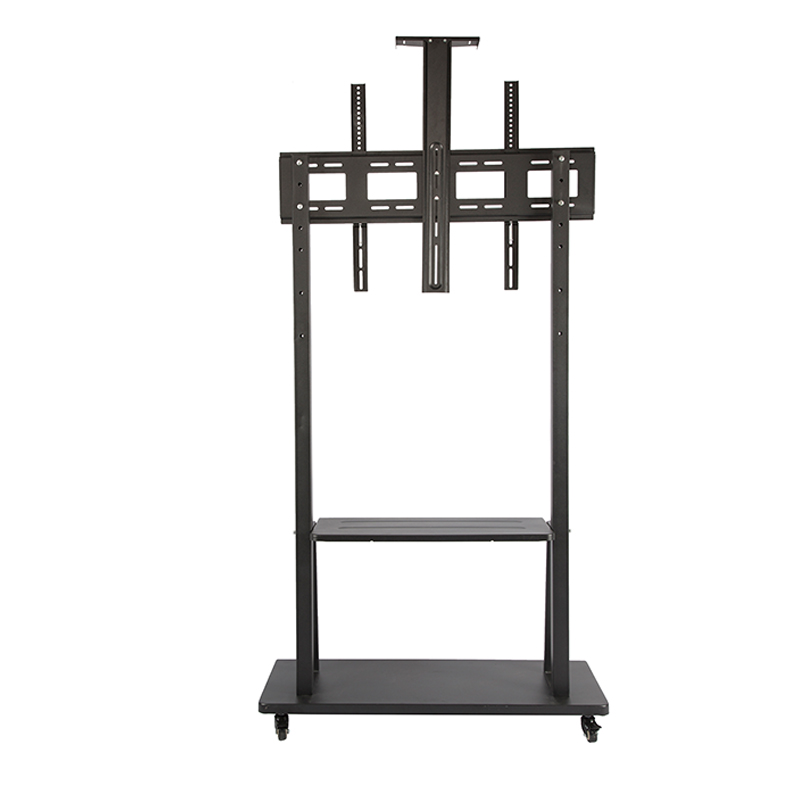 Action TV Set Bracket Ground Rack Teaching Session All Standing Display Screen Racks With Wheels Trolley