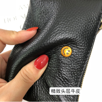 2021 New Ladies leather coin purse cowhide zipper short cute small wallet art coin bag coin bag